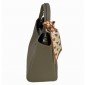 Grey/Khaki Vegan Leather Bag 