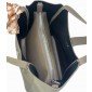 Grey/Khaki Vegan Leather Bag 