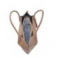 Brown Leather Bucket Bag 
